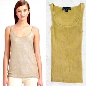 Ralph Lauren Black Label Shimmering Gold Tank Top